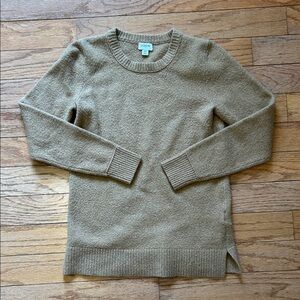 J. Crew Camel Crewneck Pullover Sweater